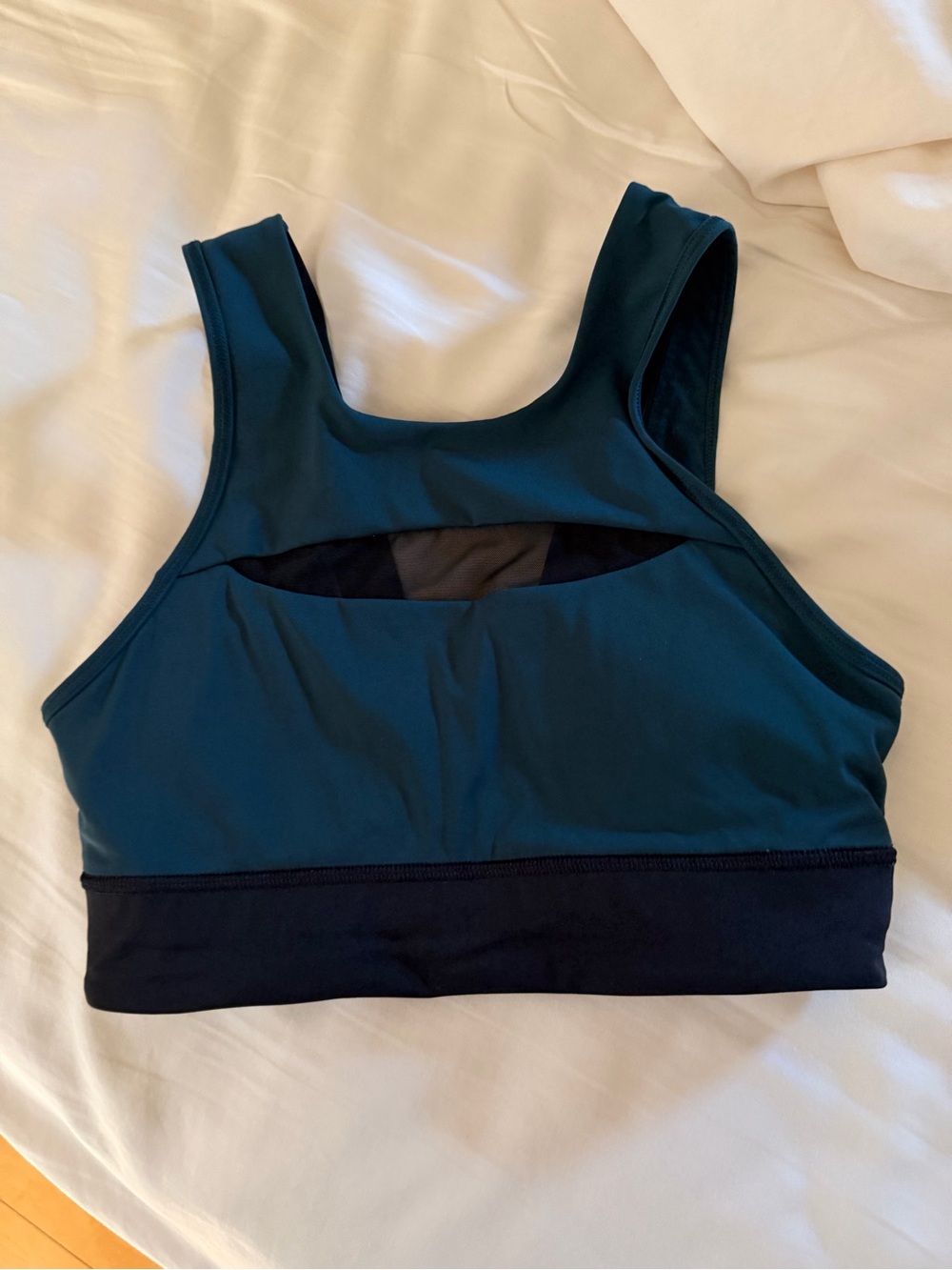 lululemon athletica Teal and Black Cutout Sports Bra